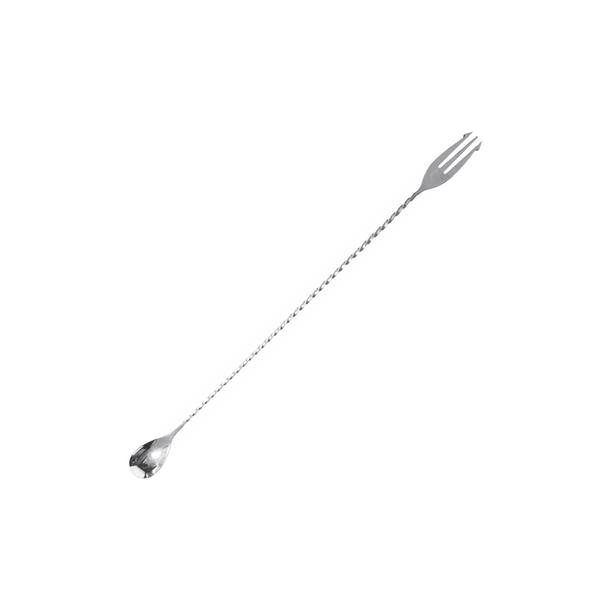 Łyżka barmańska z widelczykiem wydłużona, Probar Japan, 40cm