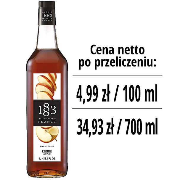 Syrop 1883 Routin Jabłko, szklana butelka 1L