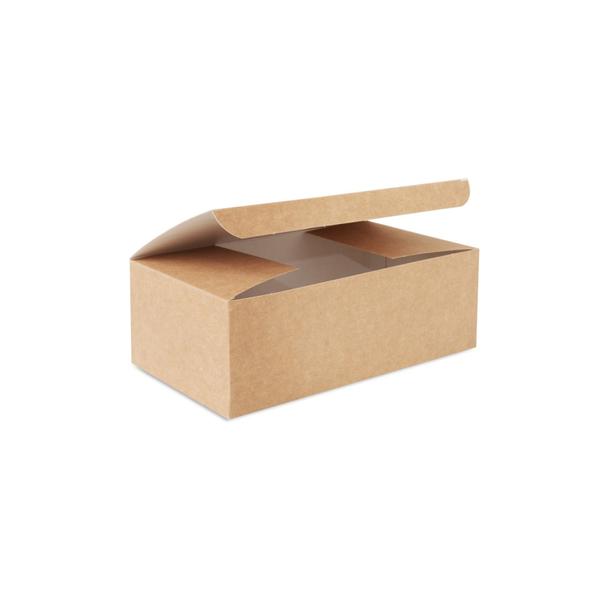 Pudełko kurczak duży 220x120x75mm karton biało-brązowy, op.100 sztuk