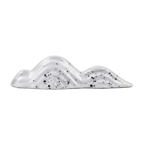 Podstawka na łyżeczkę (Chasaku) do herbaty matcha, porcelanowa biała