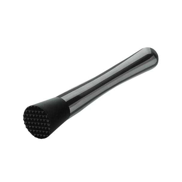 Rozgniatacz do owoców Deluxe Muddler, stalowy z plastikowym zakończeniem, czarny metallic (Gun Metal)
