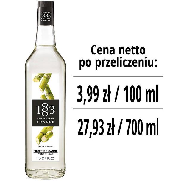 Syrop 1883 Routin Trzcina Cukrowa, szklana butelka 1L