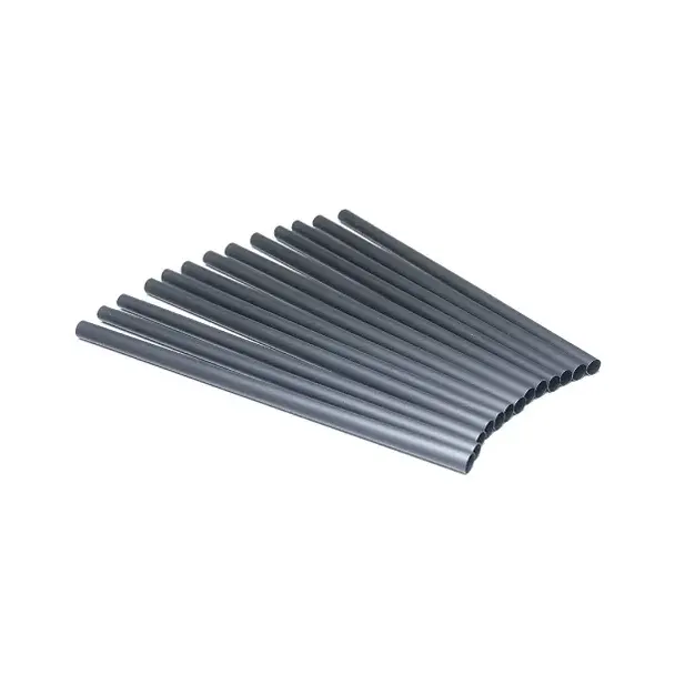 Słomki Rurki cocktailowe biodegradowalne Jumbo, czarne, 8x210mm, 100szt.