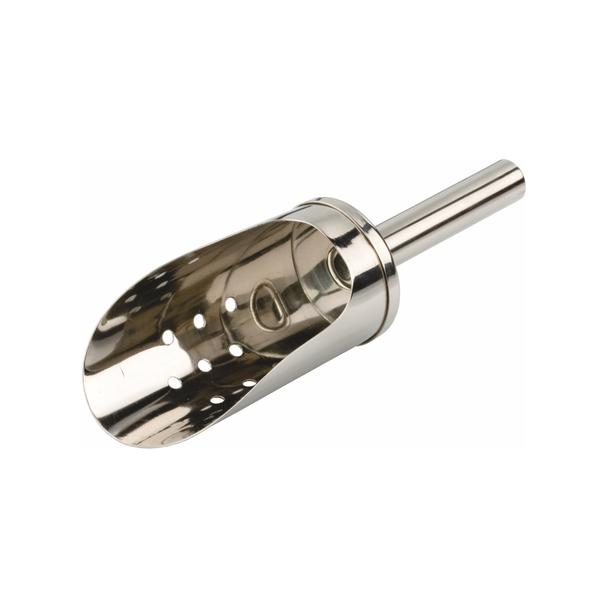 Szufelka do lodu z ociekaczem ze stali nierdzewnej