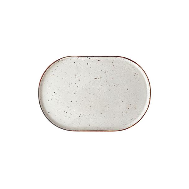 Półmisek z rantem 33x23cm Arondi Kera, kolor kremowy