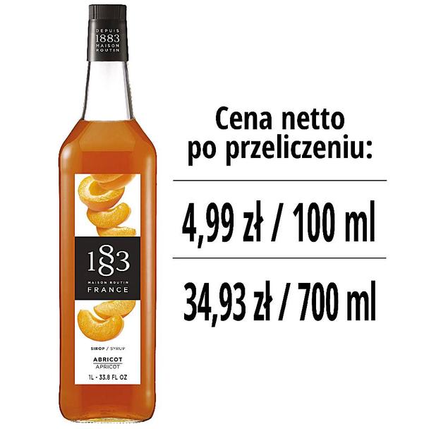 Syrop 1883 Routin Morela, szklana butelka 1L