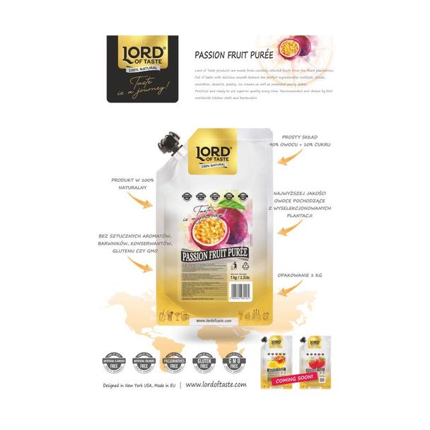 Puree Owocowe Lord of Taste Marakuja 1kg