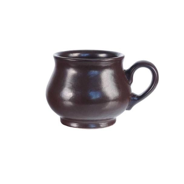 Kubek do grzańca KERA Juhas duży 400ml, kolor ciemnobrązowy matowy