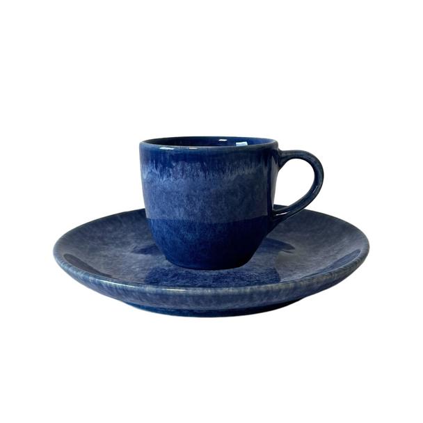 Filiżanka 100ml Bel Kera plus spodek 11 cm, kolor szafir