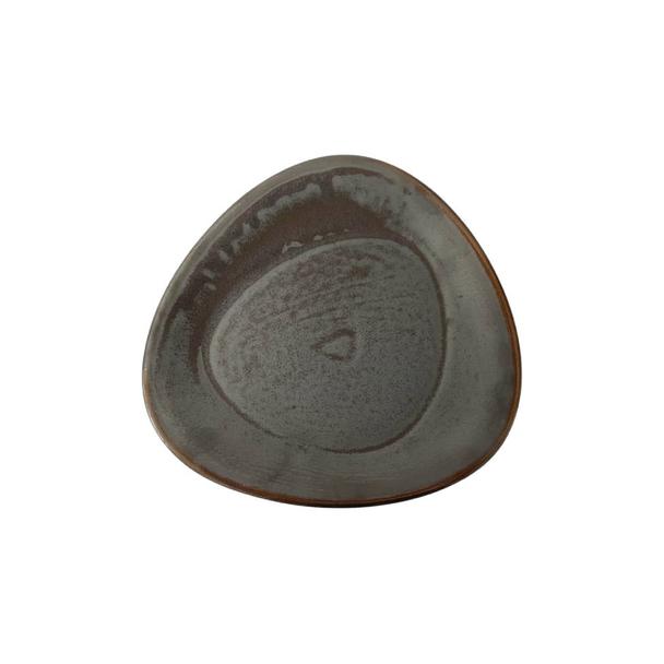 Talerz płytki 26cm KERA Delta, kolor hematyt