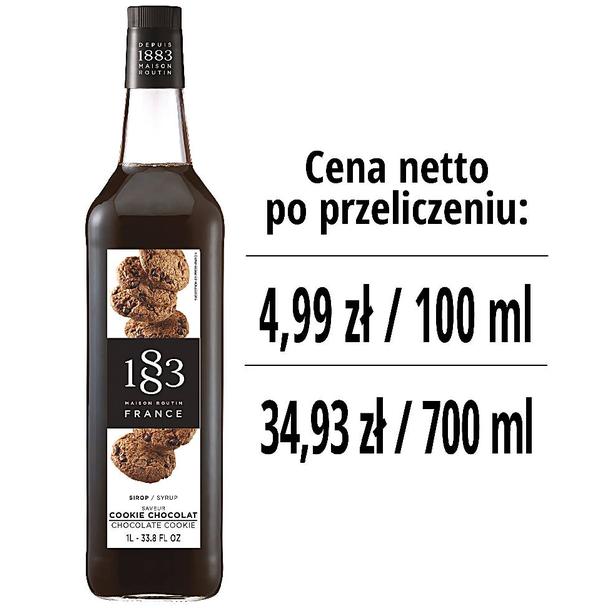 Syrop 1883 Routin Ciastko Czekoladowe, szklana butelka 1L