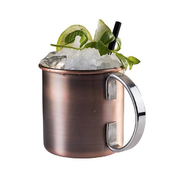 Kubek do Moscow Mule APS Barrel 500ml, kolor miedziany antique