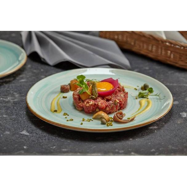 Talerz płytki 24cm KERA Still, kolor seledynowy