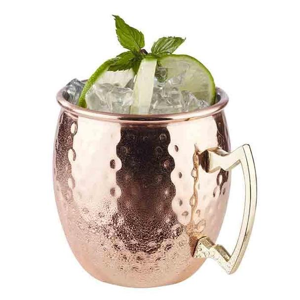 Kubek do Moscow Mule APS Barrel 500ml, kolor miedziany