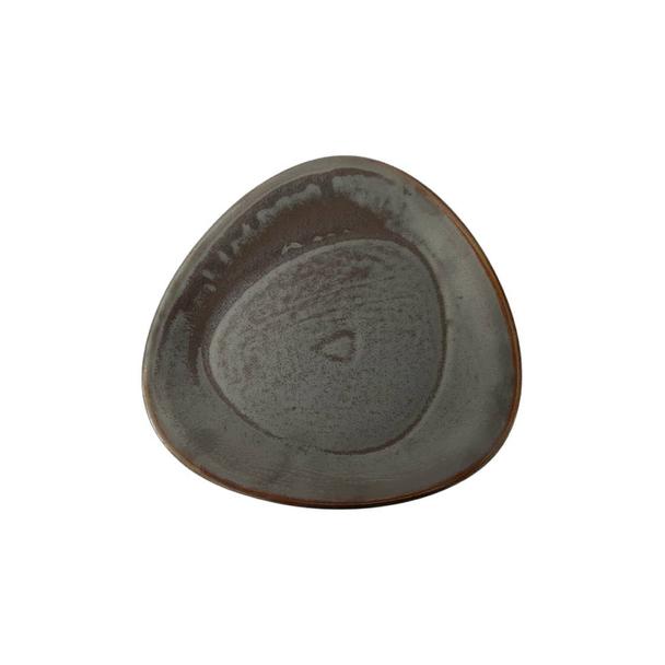 Talerz płytki 30cm KERA Delta, kolor hematyt