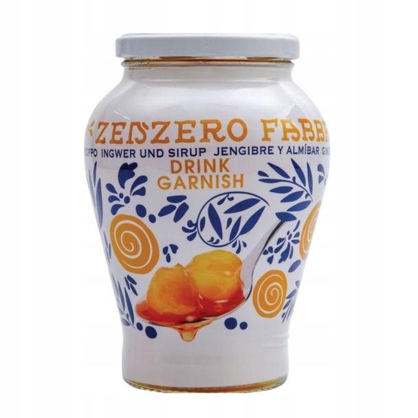 Imbir pół-kandyzowany w syropie, Fabbri 1000g, (słój ozdobny)