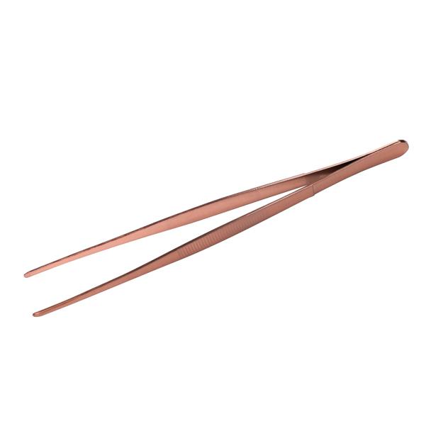 Pinceta, szczypce do owoców, stal nierdzewna, pokryta miedzią, 25cm