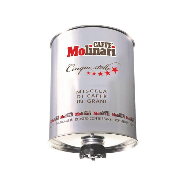 Kawa ziarnista Molinari ORO 3kg, 80% Arabica 20% Robusta, Cinque Stelle