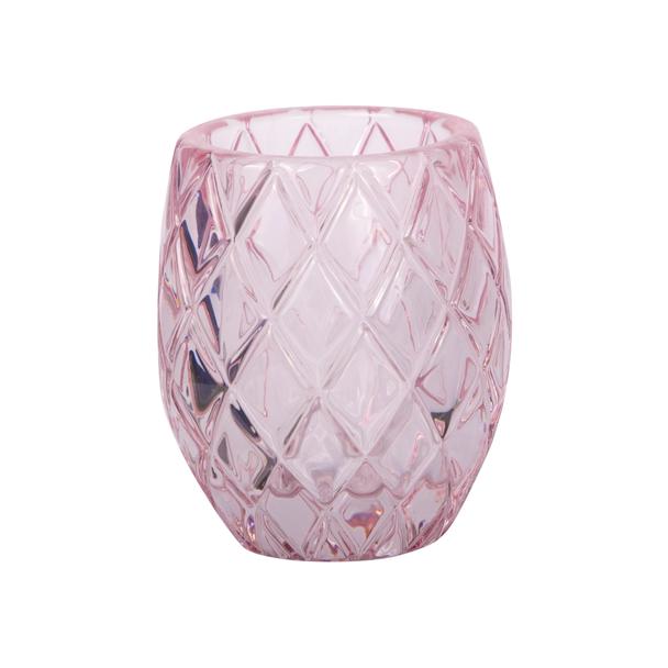 Świecznik Tealight Holder Votive różowy, 10cm