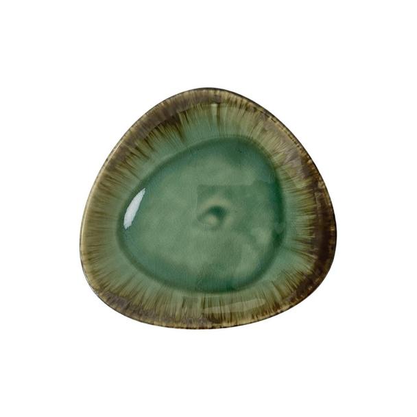 Talerz płytki 26cm KERA Delta, kolor szmaragd