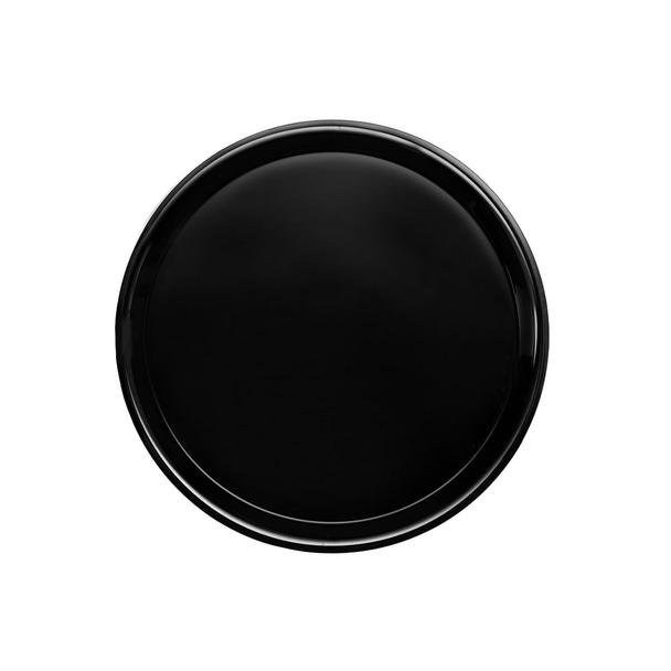 Taca okrągła czarna 37cm, antypoślizgowa