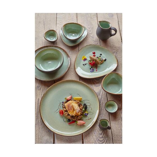 Talerz płytki 37cm KERA Delta, kolor agat