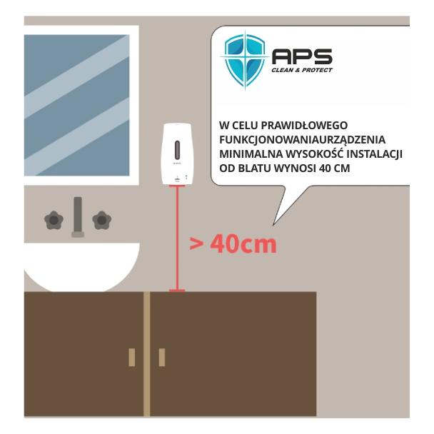 Automatyczny, bezdotykowy dozownik/dyspenser do żeli/płynów dezynfekujących oraz mydła w płynie