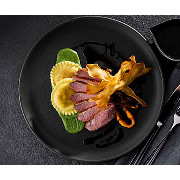 Talerz płaski Rustico Carbon 24cm