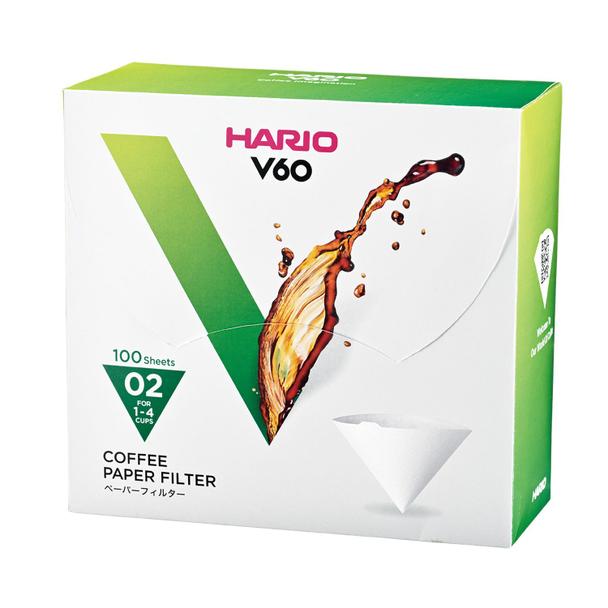 Hario filtry papierowe V60 2fil., 100 szt |VCF-02-100WK| BOX