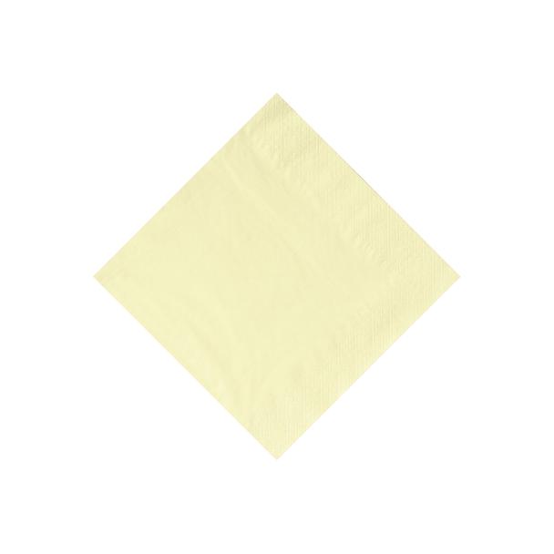 Serwetki cocktailowe, 33x33cm, składane 1/4, kremowe, 250szt