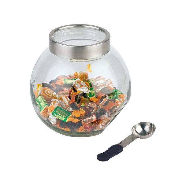 Pojemnik szklany z magnetyczną łyżeczką