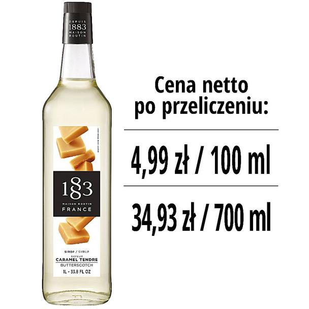 Syrop 1883 Routin Ciastko Maślane (Butterscotch), szklana butelka 1L