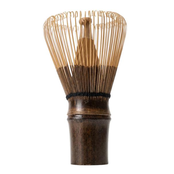 Bambusowa miotełka do herbaty matcha Chasen, 120 wąsów, bambusowa ciemna