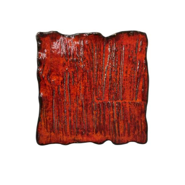 Półmisek kwadratowy 30x30cm KERA Moku, kolor rubin