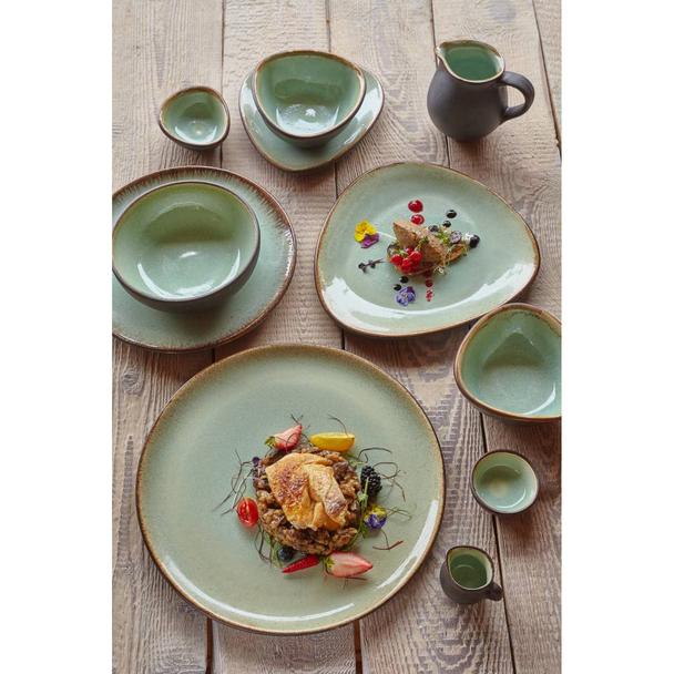 Talerz płytki 19cm KERA Delta, kolor agat