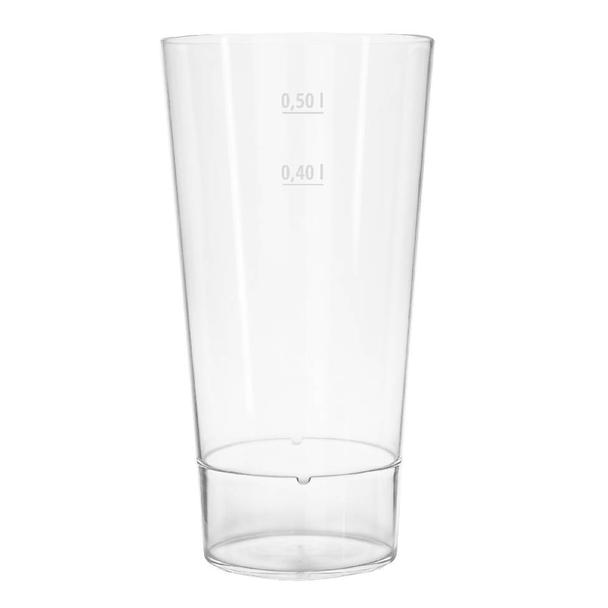 Szklanka plastikowa wysoka z poliwęglanu Semi Glass Conic Line 600ml (cechy 400ml/500ml)