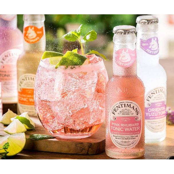 Fentimans Pink Rhubarb Tonic Water (rabarbar), napój butelka 200ml