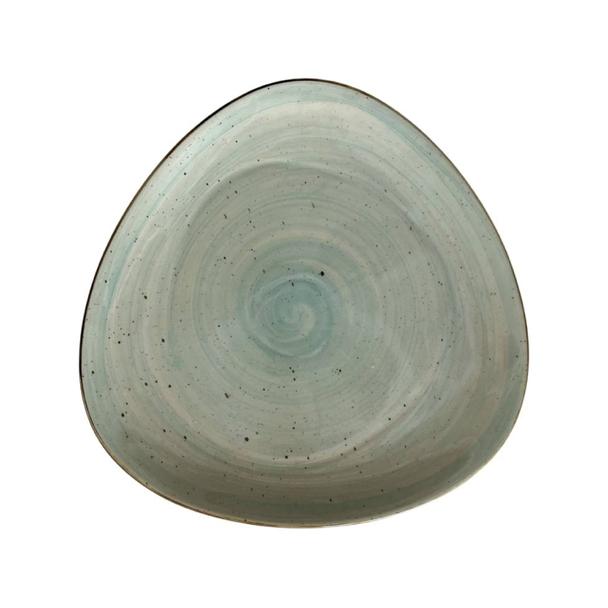 Talerz płytki 37cm KERA Delta, kolor seledynowy