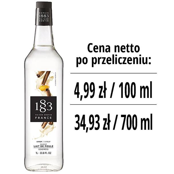 Syrop 1883 Routin Ajerkoniak, szklana butelka 1L