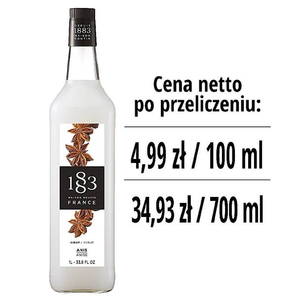 Syrop 1883 Routin Anyż, szklana butelka 1L