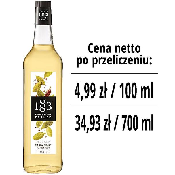 Syrop 1883 Routin Kardamon, szklana butelka 1L