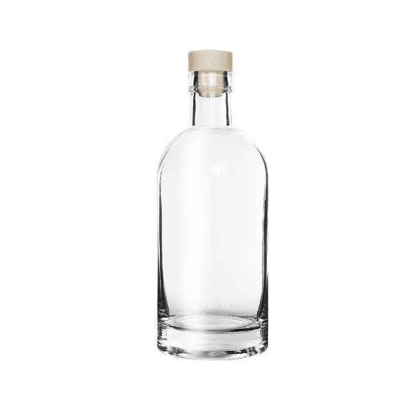 Butelka szklana z korkiem syntetycznym TREND 1000ml, okrągła