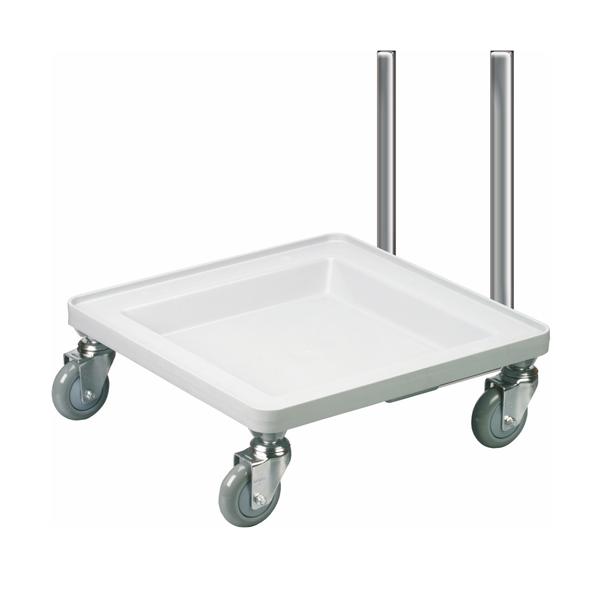 Wózek na kosze do szkła, stalowy uchwyt