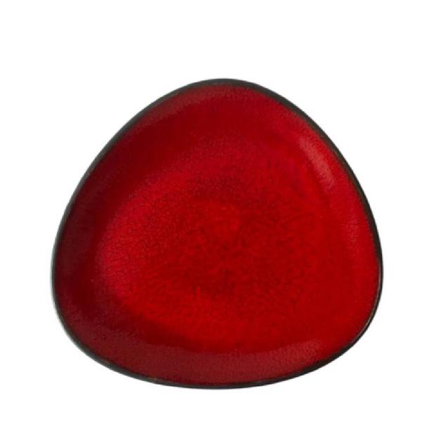 Talerz płytki 37cm KERA Delta, kolor rubin