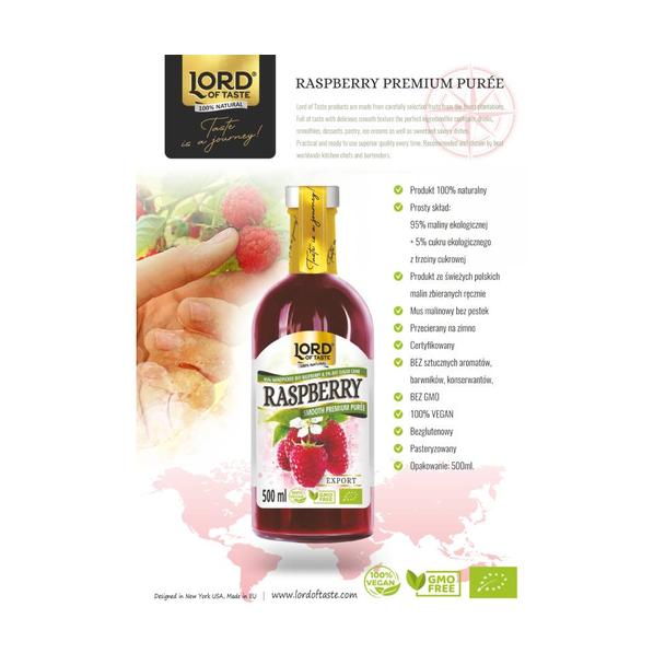 Smooth Premium Puree Lord of Taste Malina 500ml