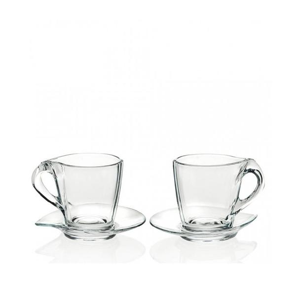 Filiżanka do cappucino Happy RCR 260ml ze spodkiem (zestaw 2szt.)