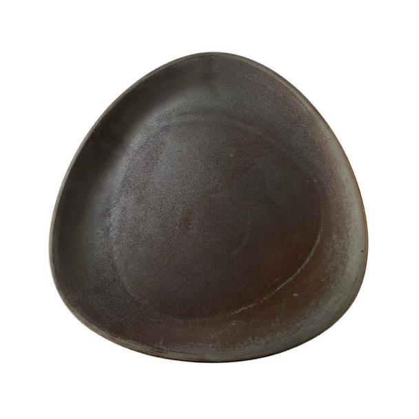 Talerz płytki 37cm KERA Delta, kolor hematyt