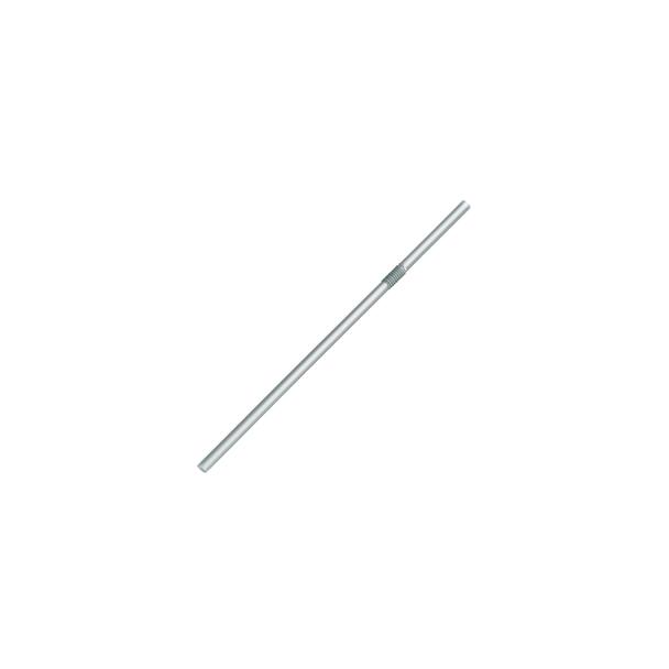 Słomki cocktailowe, łamane, srebrne, 19,5cm, 500szt