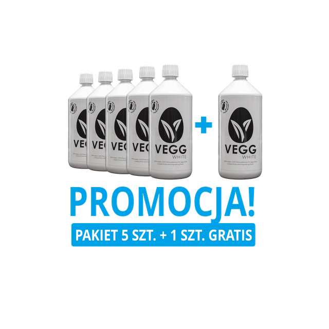 PAKIET - Białko wegańskie Vegg White 1L (5 plus 1 GRATIS)