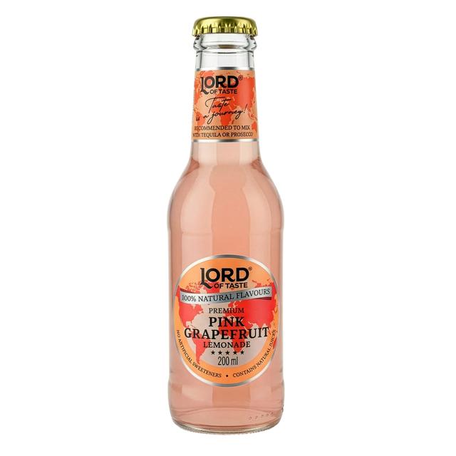 Lord of Taste, Premium Grapefruit Soda (Lemoniada grejpfrutowa), szklanka butelka 200ml